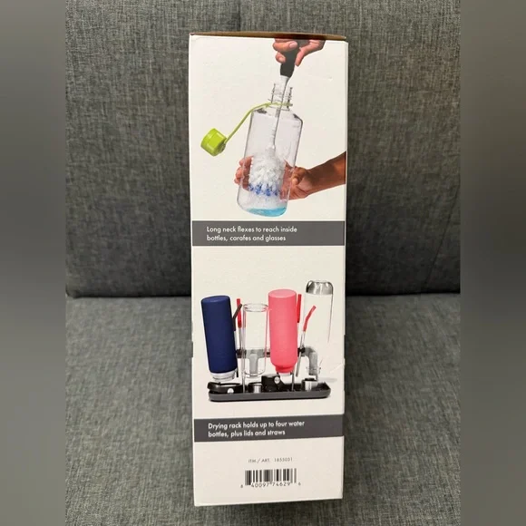 OXO SoftWorks Water Bottle Cleaning & Drying Rack with Brushes - Picture 4 of 7